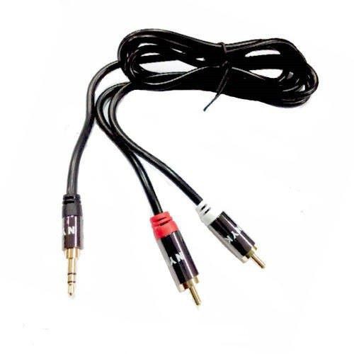 Kabel audio jack NYK 3.5mm to Rca 2 gold plated - Stereo audio cable 3.5 to rca2