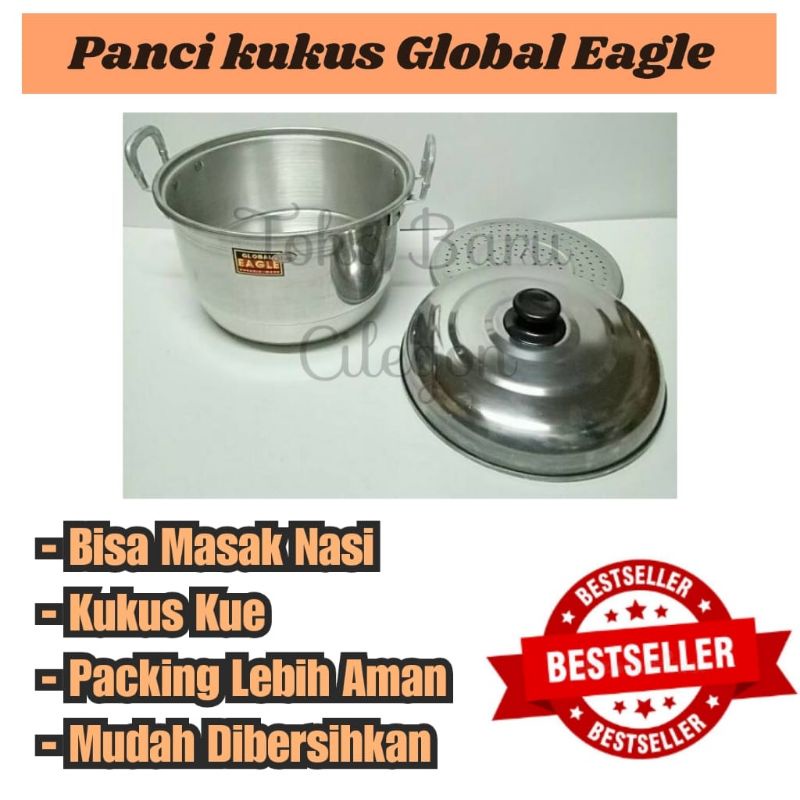 Panci Kukus Langseng Global Eagle 28,30,33 Cm