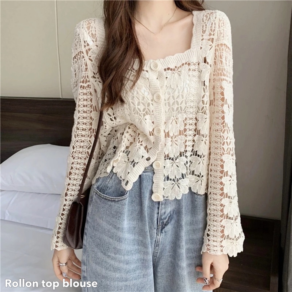 Rollon top blouse -Thejanclothes