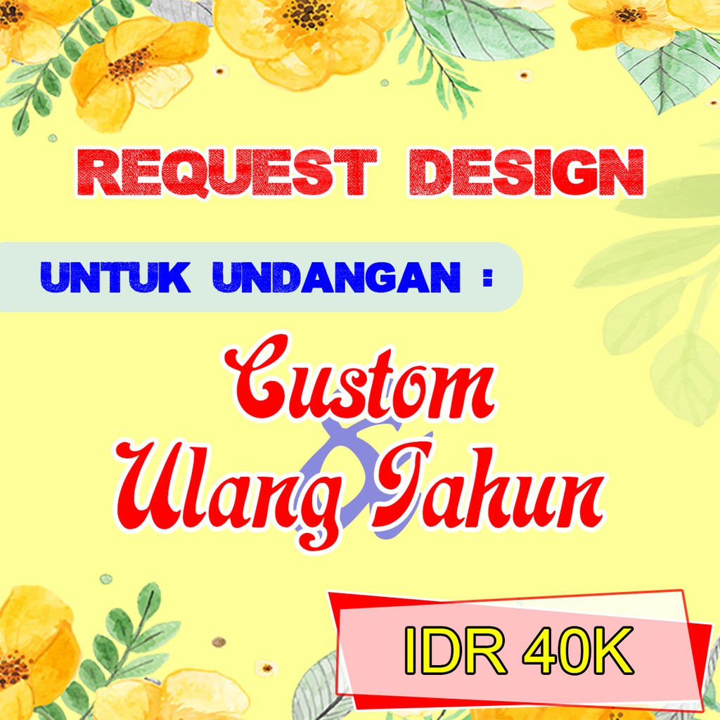 AFY Undangan Tambahan Undangan Request Design Undangan