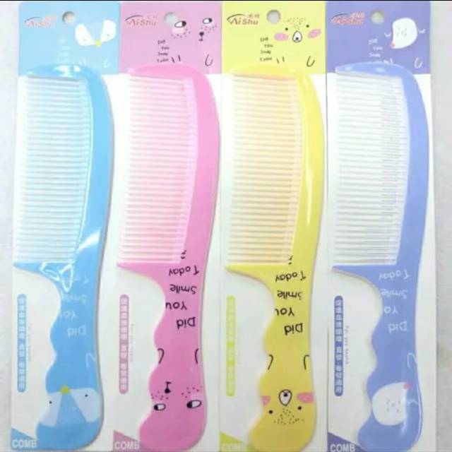 [27 GRAM] Sisir Karakter Motif Kartun Full Color / Warna Warni