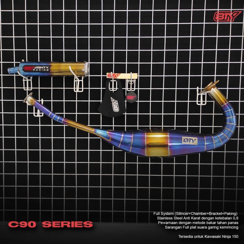 Knalpot Ninja RR R SS Bluemoon Eighty Racing Series C90