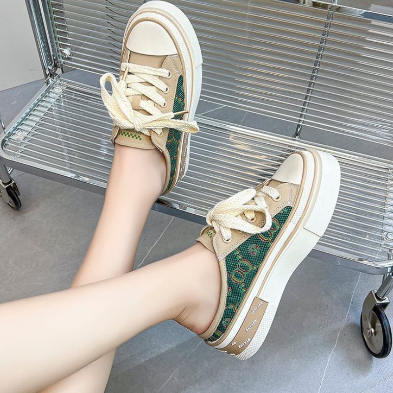 RYX - Soft Khaki Sepatu Kanvas Sneakers Wanita Fashion Casual - Ori Import