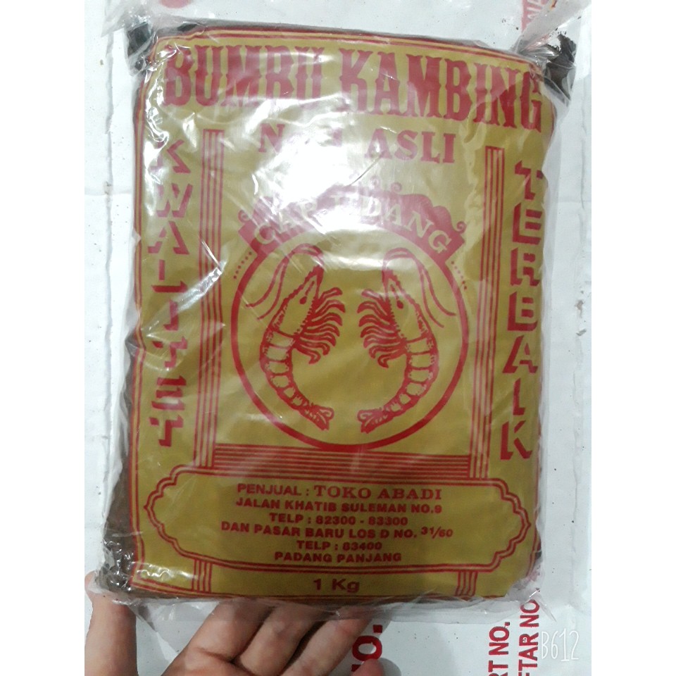 

bumbu kambing cap udang 1kg - pack