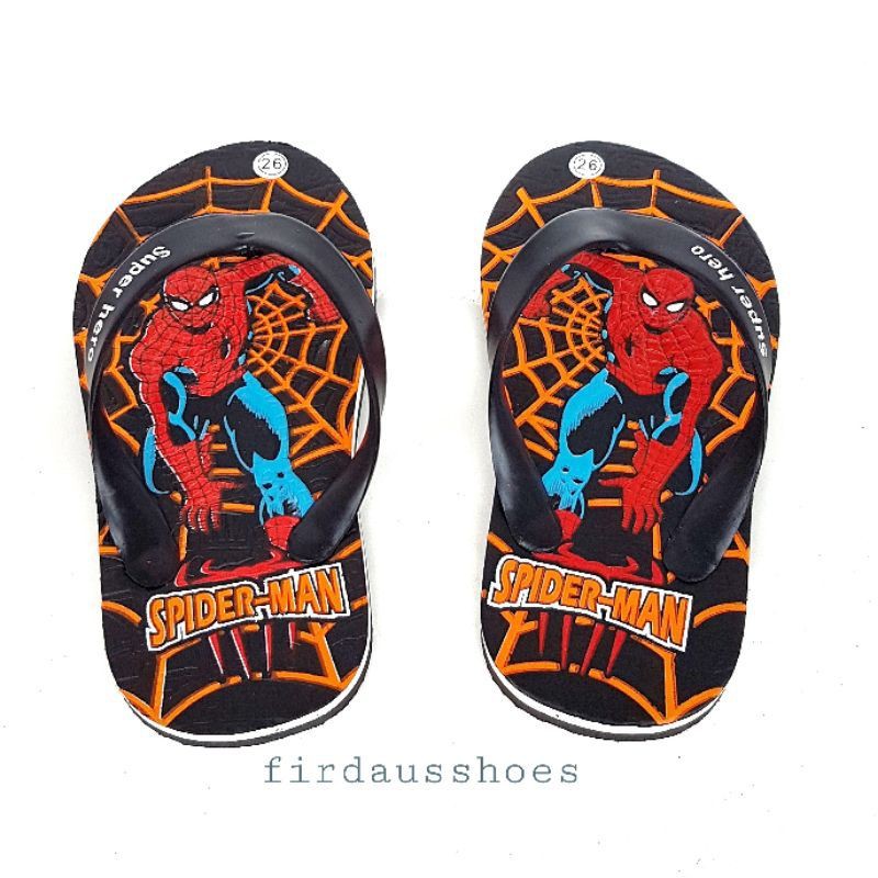 Sandal Jepit Anak MOTIF SPIDERMAN SIZE26-35