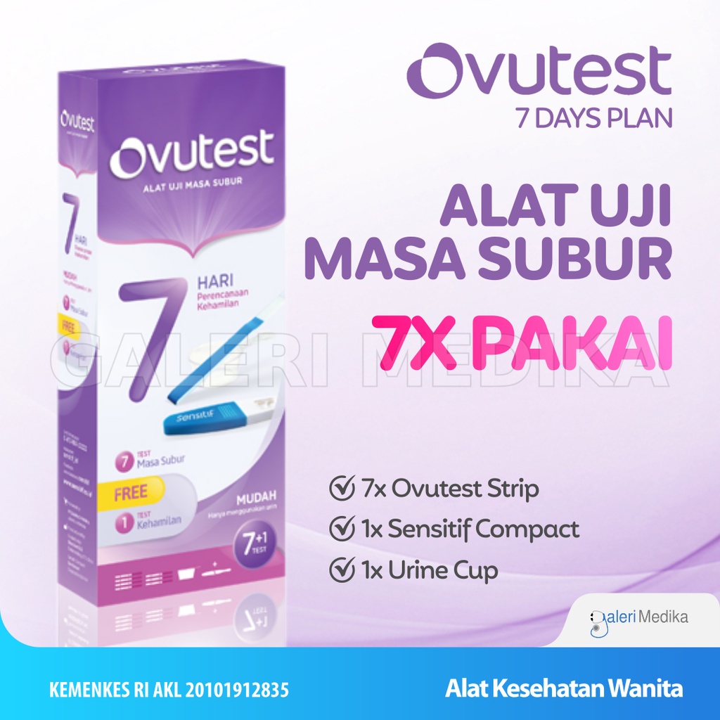 Ovutest Seven Days Plan Free 1 pcs Sensitif Compact - Uji Masa Subur