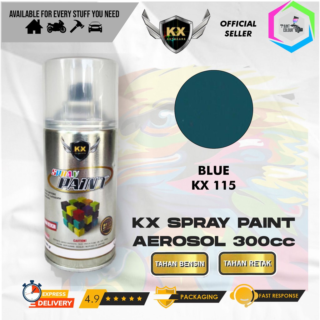 Cat Semprot Aerosol / Pylox KX Autocare Paint - KX 115 BLUE