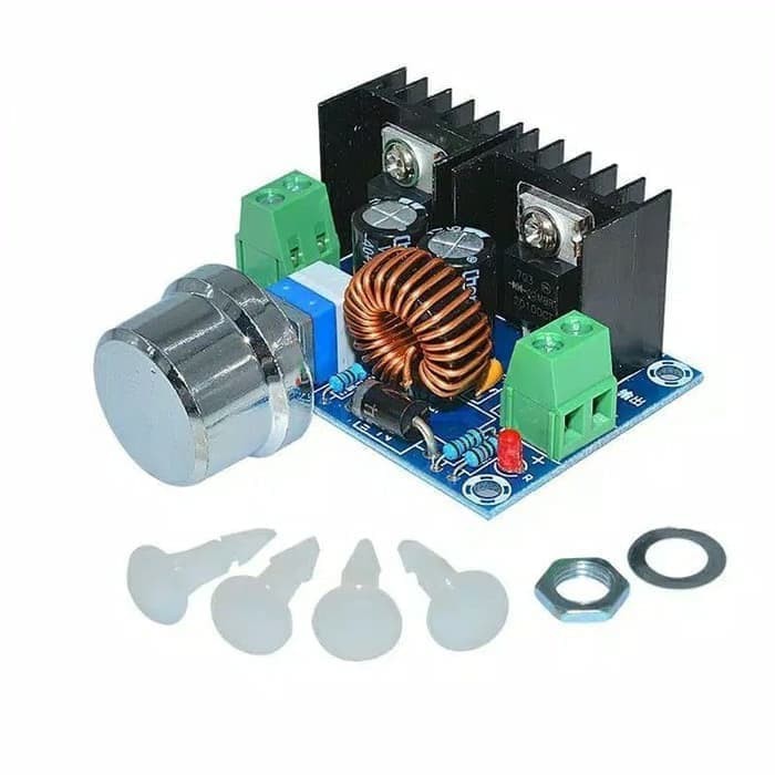 Modul XL4016 DC Step Down Buck Converter 8A 200W + Knob &amp; Spacer