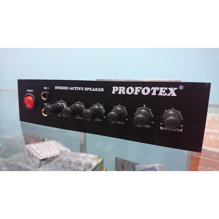 POWER KIT Amplifier MESIN SPEAKER AKTIF KARAOKE PROFOTEX stereo echo X