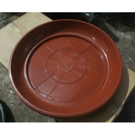 tatakan alas pot BP 40-60 merah bata untuk pot uk 40&amp;45cm - MERAH BATA