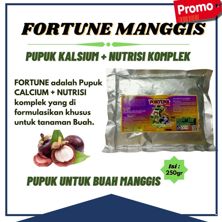Pupuk Organik Manggis, BOOSTER MANGGIS 250 GR, Penyubur Buah Bunga dan Daun Manggis