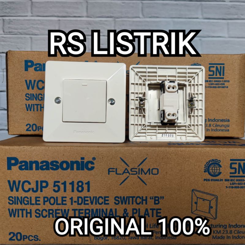 Saklar single IB engkel Panasonic Flasimo WCJP 51181