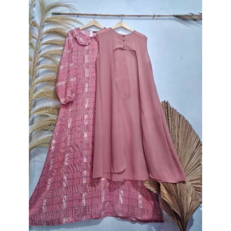 Gamis set rompi ceruti