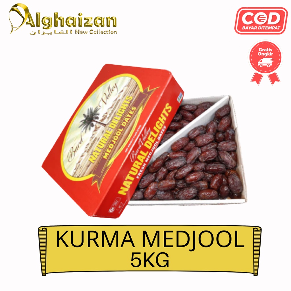 

Kurma Medjool Original Natural Delight Large 5kg / Medjool Fresh Dates / Medjool California /