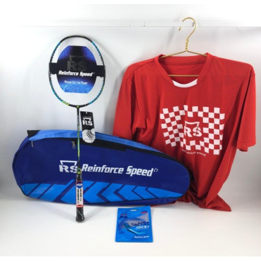 RAKET BADMINTON RS ISO POWER 777 EVO PAKET SENAR-KAOS-TAS ORIGINAL