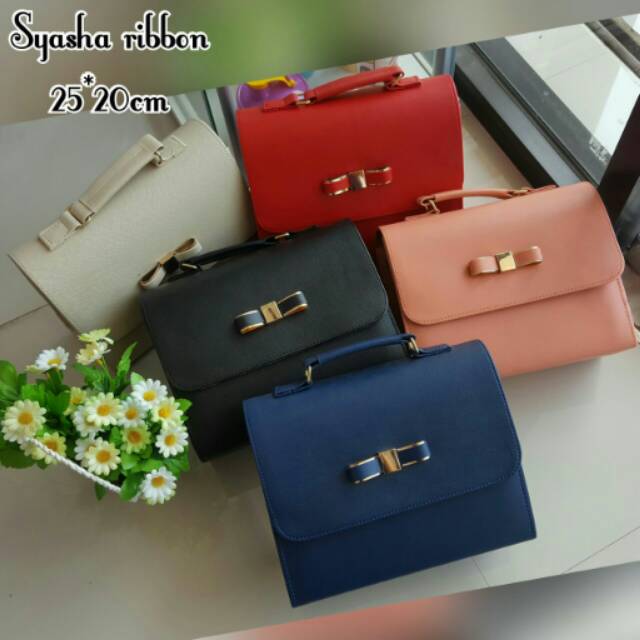 Syasha ribbon tas cantik tas selempang grosir tas murah konveksi tas lokal tas lokal murah