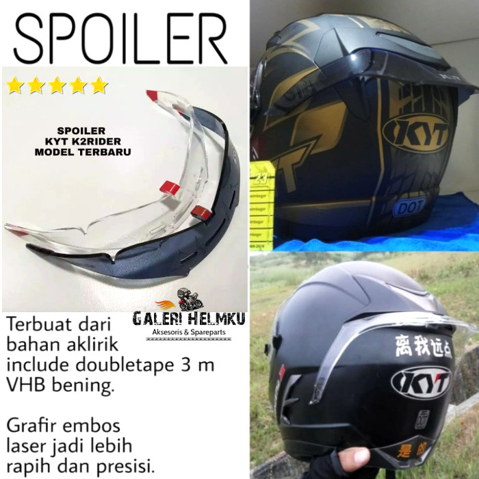 Spoiler Helm KYT K2 Rider K2R Aksesoris Helm Full Face Murah
