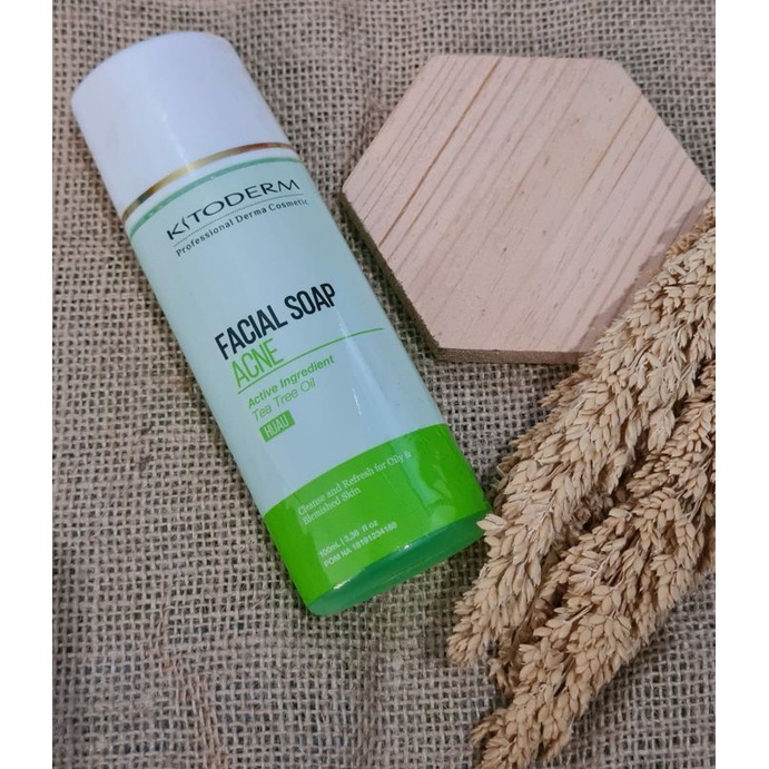 Kitoderm Facial Soap Acne HIJAU | Sabun Jerawat