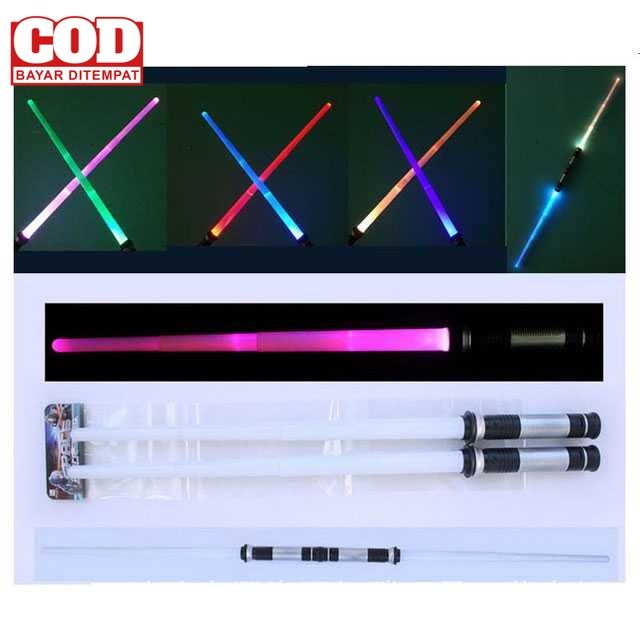 (BAYAR DI TEMPAT) Pedang Mainan Double Bladed Lightsaber Star Wars - 288