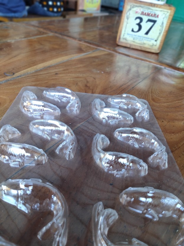 Cj Cetakan Coklat Cokelat Craft Koi Plastik 12 Cav