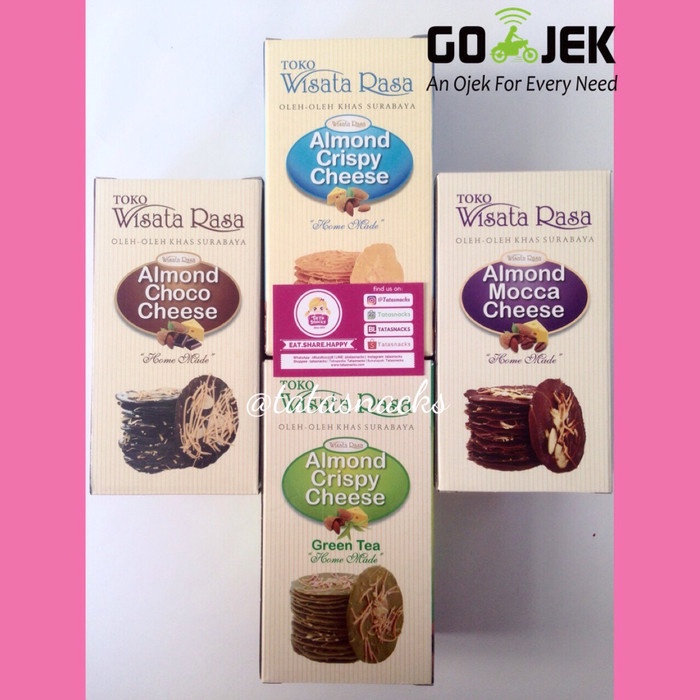 

KERING-KUE- ALMOND CRISPY CHEESE WISATA RASA SURABAYA - GREEN TEA -KUE-KERING.