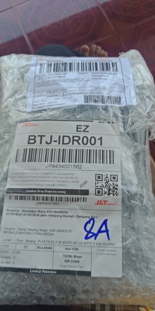Plastik Berbagai Motif Dan Ukuran