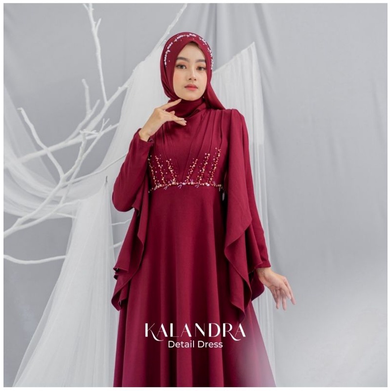 kalandra dress-gaun muslimah-terbaru-simpel