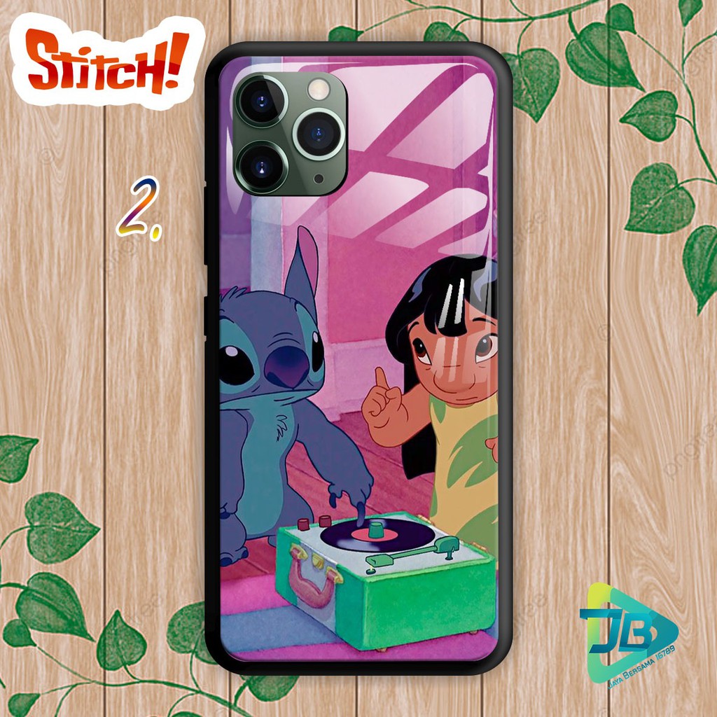 SOFTCASE BACK CASE GLASS KACA STITCH REALME 2 3 5 5I 5S 6 7 7I Q U1 X X2 JB3411