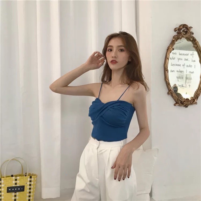 Nicebra Tank Top Olivia Bahan Rajut Pakaian Wanita Import Style Korea 4038