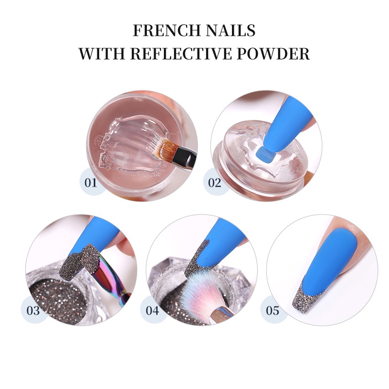 Transparent Nail Stamper with Scraper Jelly Silicone Stamp for French Nails Manicuring Kits Nail Art Stamping Tool