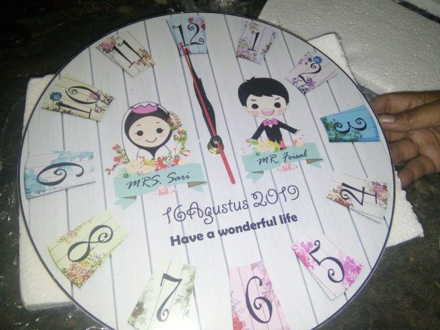 Jam Dinding Murah Kado Pernikahan Souvenir Dekorasi