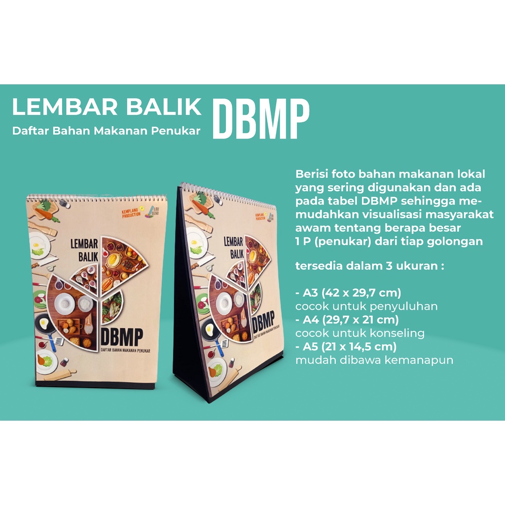 

Lembar Balik DBMP (Daftar Bahan Makanan Penukar) - A3/A4/A5 - ilmugiziku [PRE ORDER]