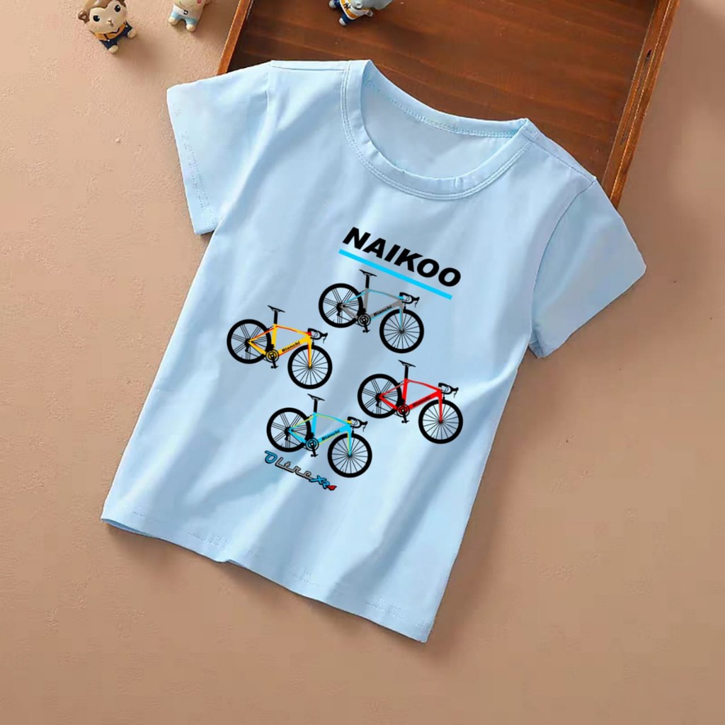 POLILE / KAOS ANAK MOTIF SEPEDA / TERLARIS
