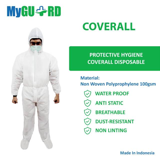BAJU APD HAZMAT Non Woven Premium Anti air, parasut