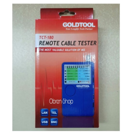 Goldtool TCT-180 TCT180 Lan Cable Tester UTP RJ45 RJ11 Coaxial BNC USB