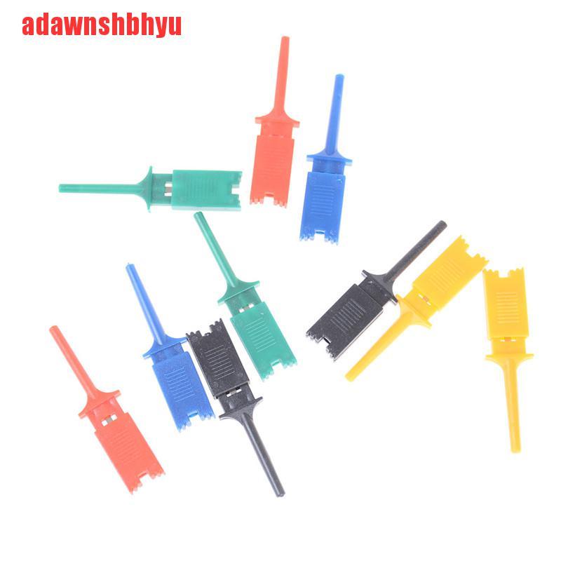 10pcs Klip Kait Grabber Probe Multimeter Smd Ic Soic Mini