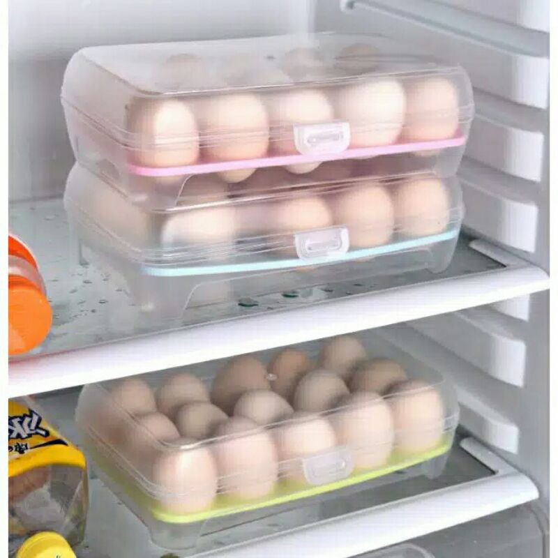 Tempat telur isi 15/kotak telor/Egg storage