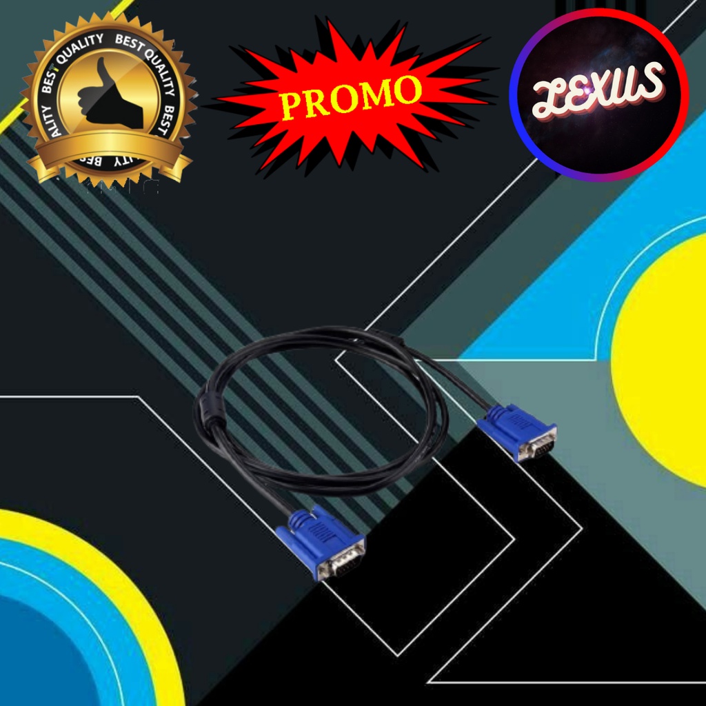 Kabel VGA to VGA PC CPU KOMPUTER MONITOR LED