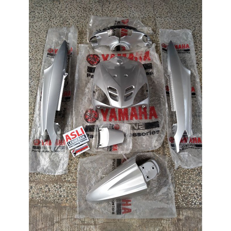 Cover body set Alus mio sporty 2007 silver original set yamaha