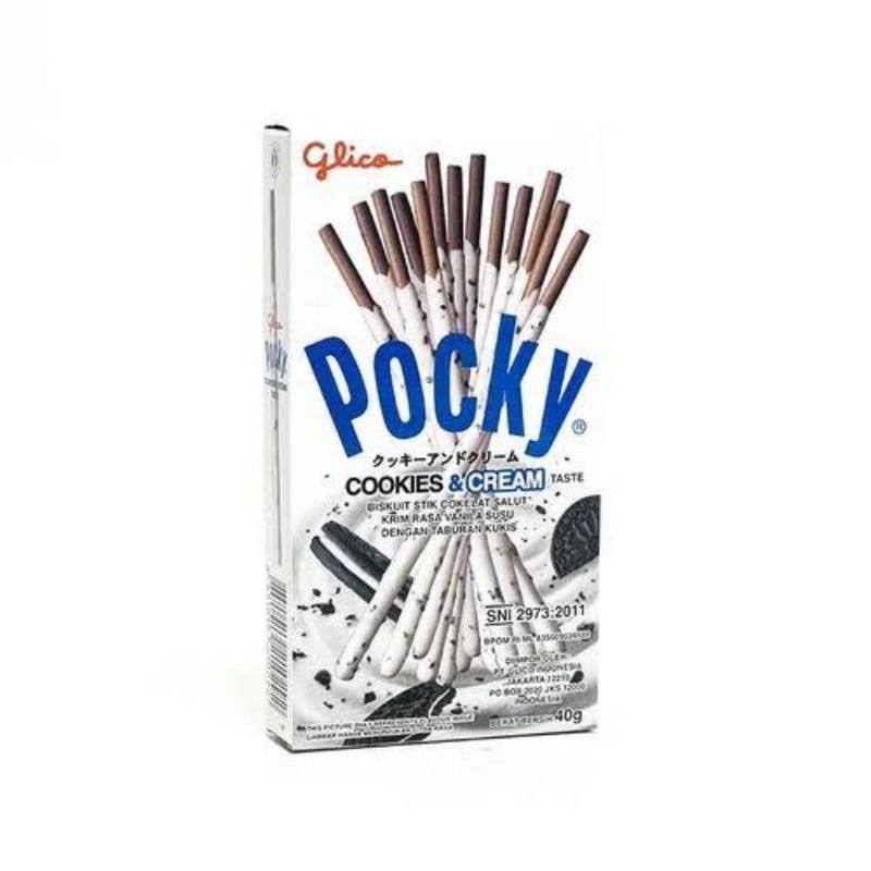 

Pocky rasa Cookies&Cream 40gr ~ Biskuit Stik ~ Glico