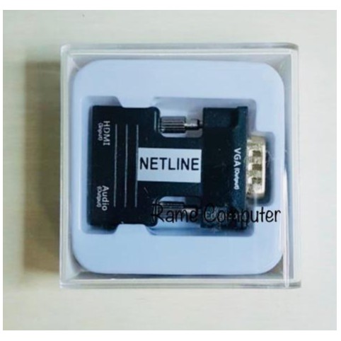 Konverter HDMI (F) to VGA (M) +Audio Dongle NETLINE