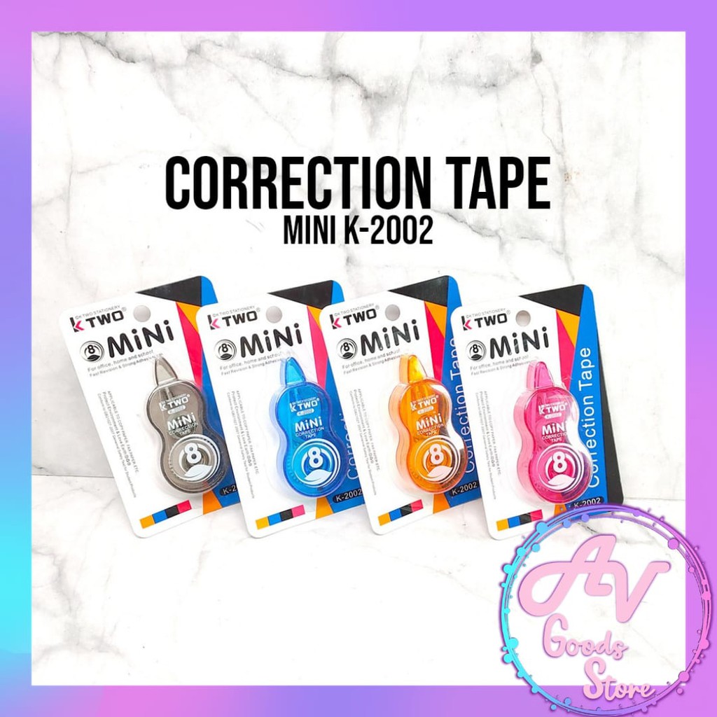 

correction tape / tip ex kertas / tip ex roll / tip ex murah / correction tape mini murah K2002