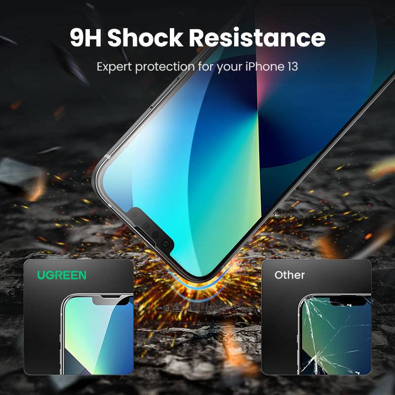 1pc Pelindung Layar Tempered Glass Untuk iPhone 13 12 11 Pro MAX Mini X XS MAX XR SE 2022 2020 6 6S 7 8 Plus