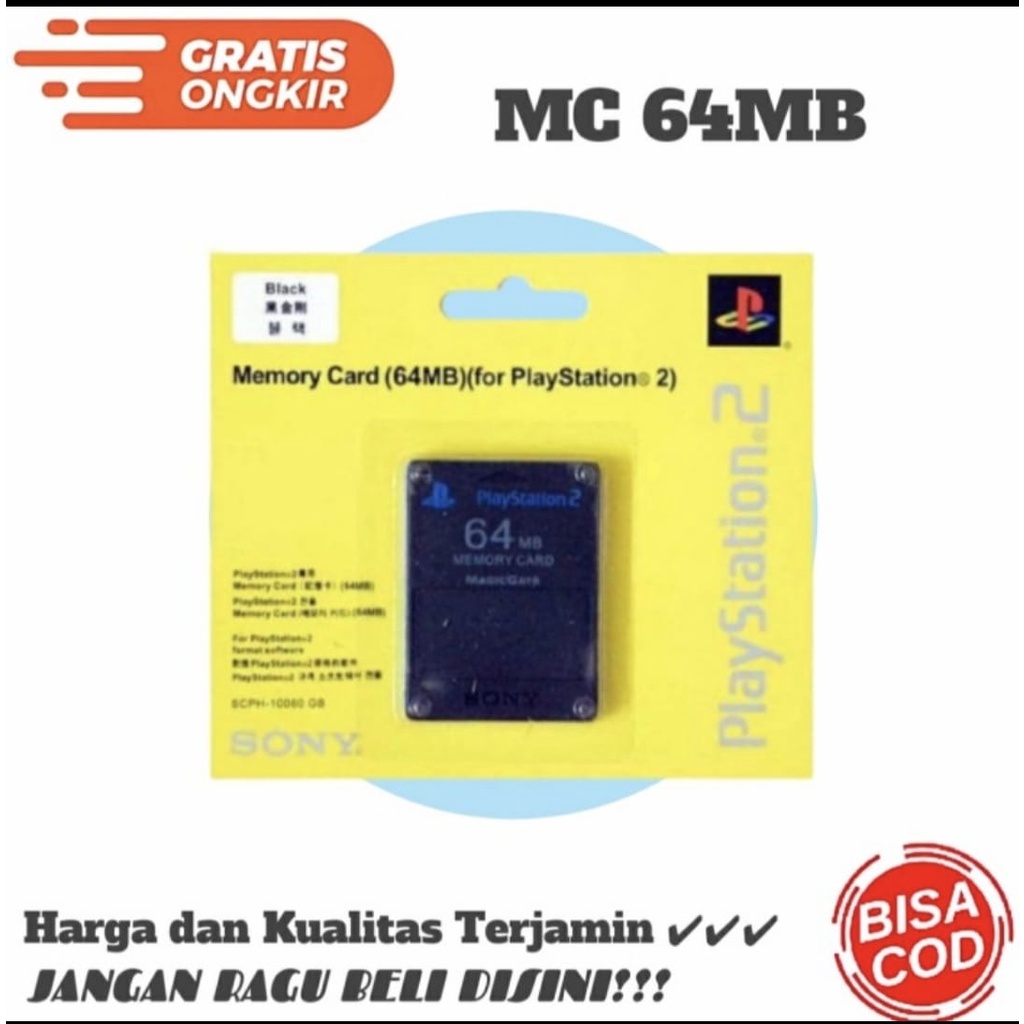 MC PS2 64MB MEMORY CARD PS2 64MB MC 64MB PS2