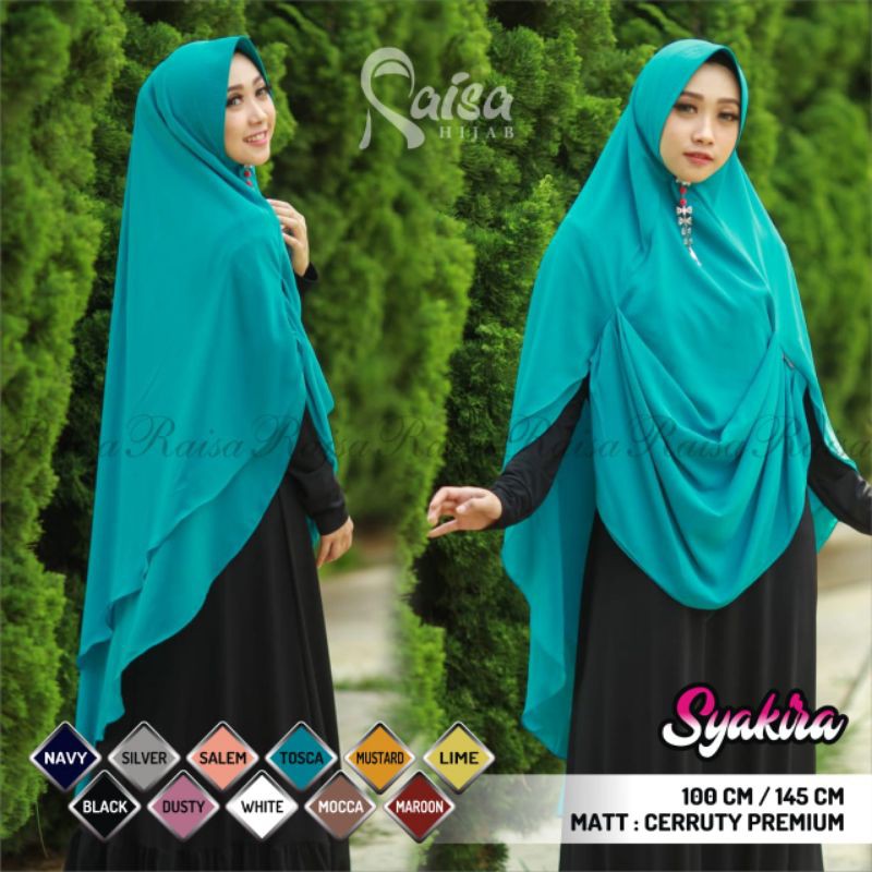 khimar  pet antem syari 2 layer