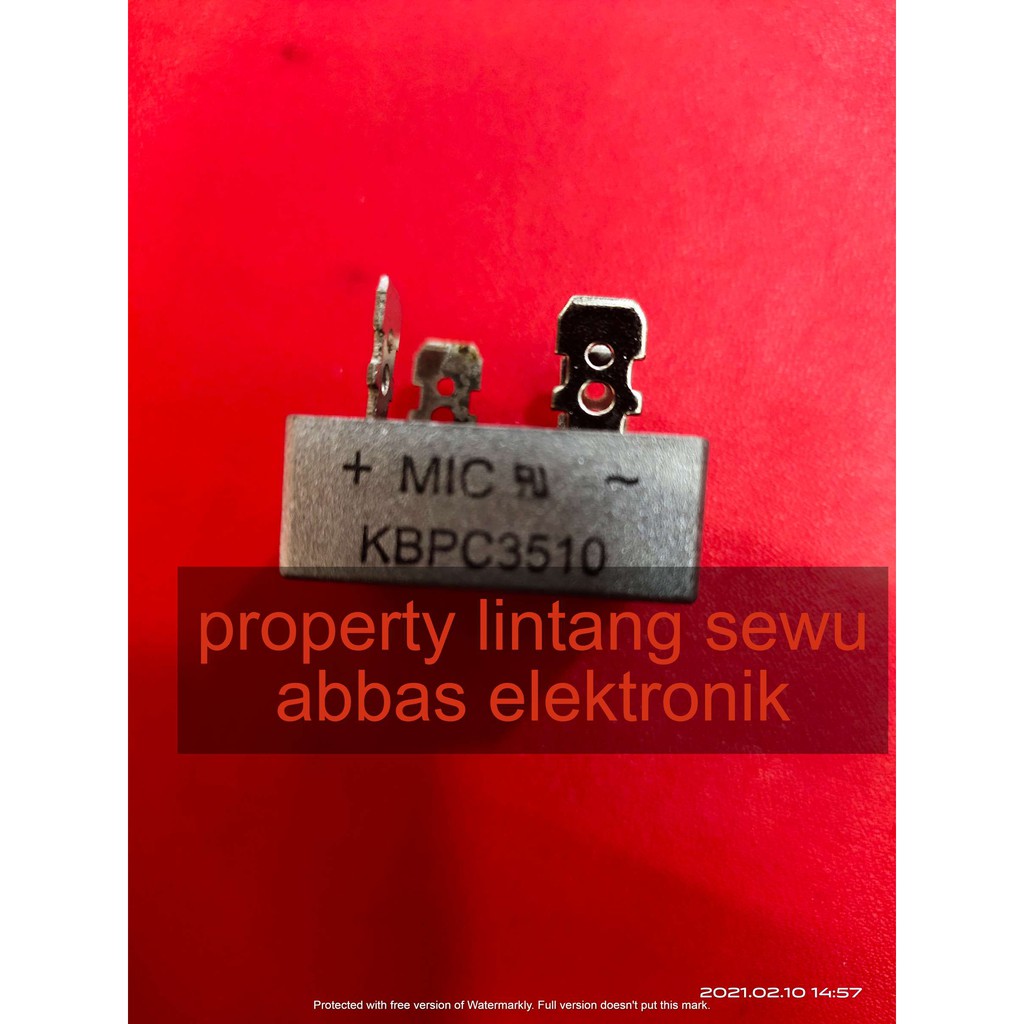 DIODA BRIDGE  KOTAK BESI  KBPC3510 35A 35 AMPER  MIC KBPC 3510 MIC KBPC3510