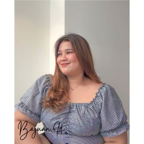 M-XXXXL Atasan Gomes Big Size Atasan Sabrina Jumbo Baju Wanita Jumbo Crop Top