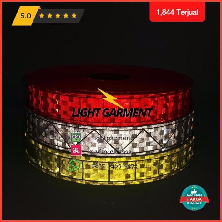 

Puncak Promo Pita Scotlight Scotlite Pvc2,5 Cm Isi 50 Meter ( Safety & Motor ) - Orange Premium