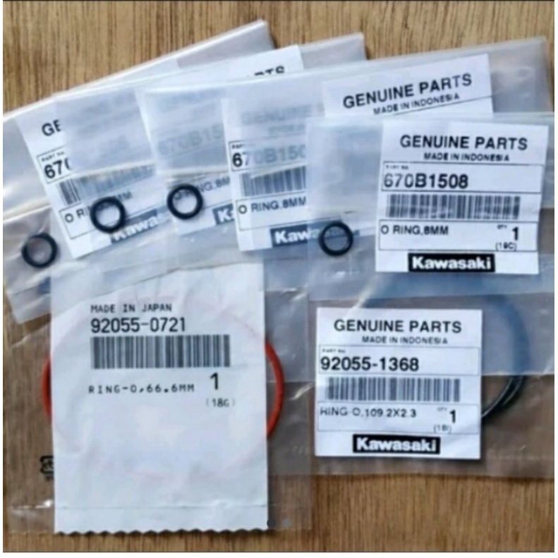 Oring head blok komplit ninja r dan ninja RR ori