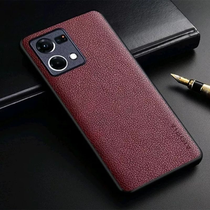 OPPO RENO 8 4G / RENO 8T 4G 5G / RENO 8 5G / RENO 8 PRO 5G COVER CASE PREMIUM LEATHER CASE AIORIA LEATHER SOFTCASE SILIKON- RENO8 4G BLACK